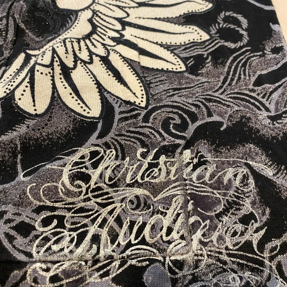 Christian Audigier Men’s Rhinestone Zipper-hooded - Picture 6 of 12